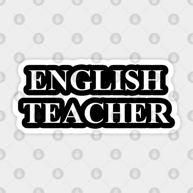 English Teacher 2 Sticker by ahmadzakiramadhan